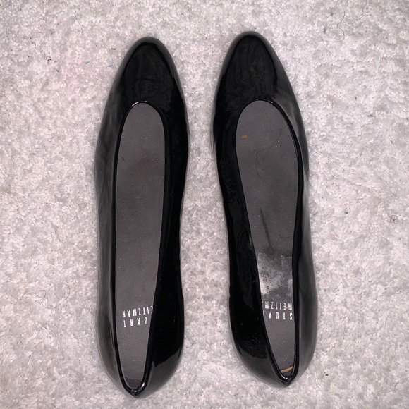 StuartWeizman 90s Vintage Black PatentLeather Pump - Picture 2 of 6